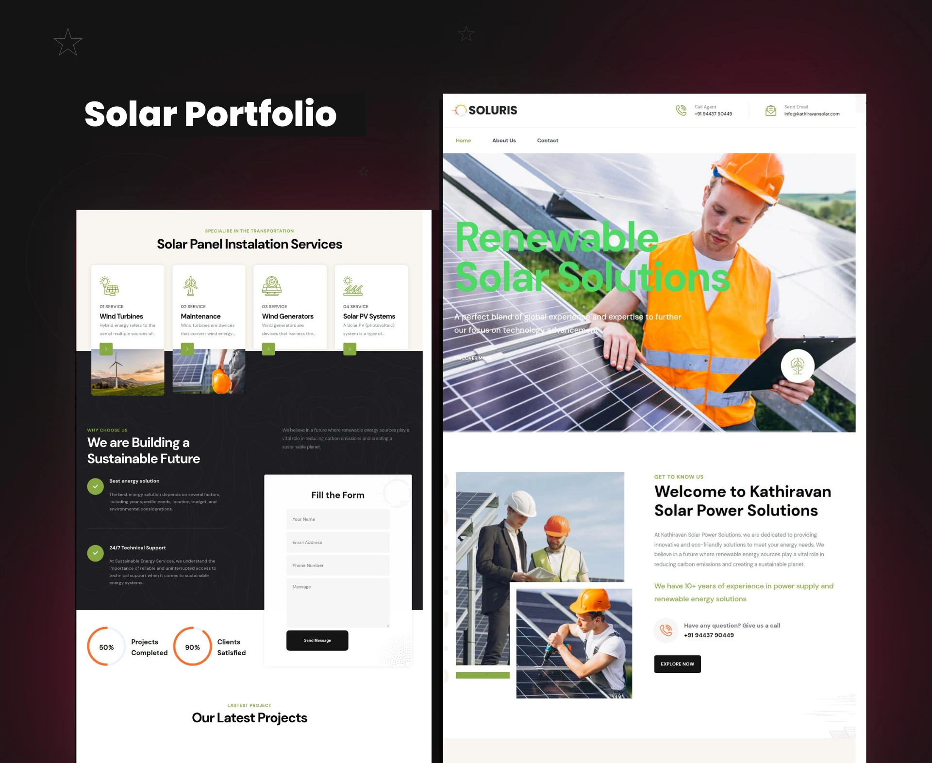 Solar Business Website
